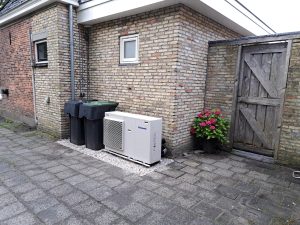 warmtepomp achterhuis installeren in Friesland